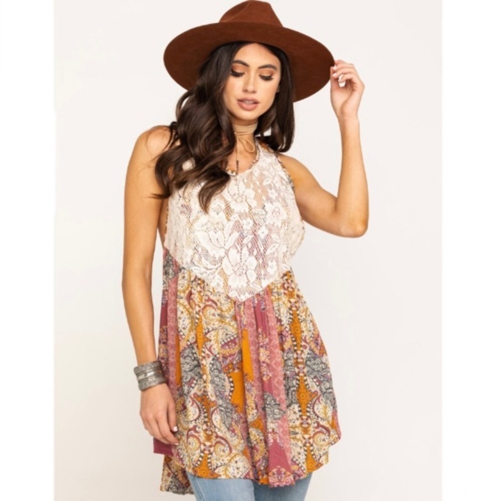 Free People Count Me in Trapeze Tunic S